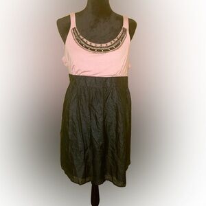 Christine V pink and black dress Size XXL material details in the pictures